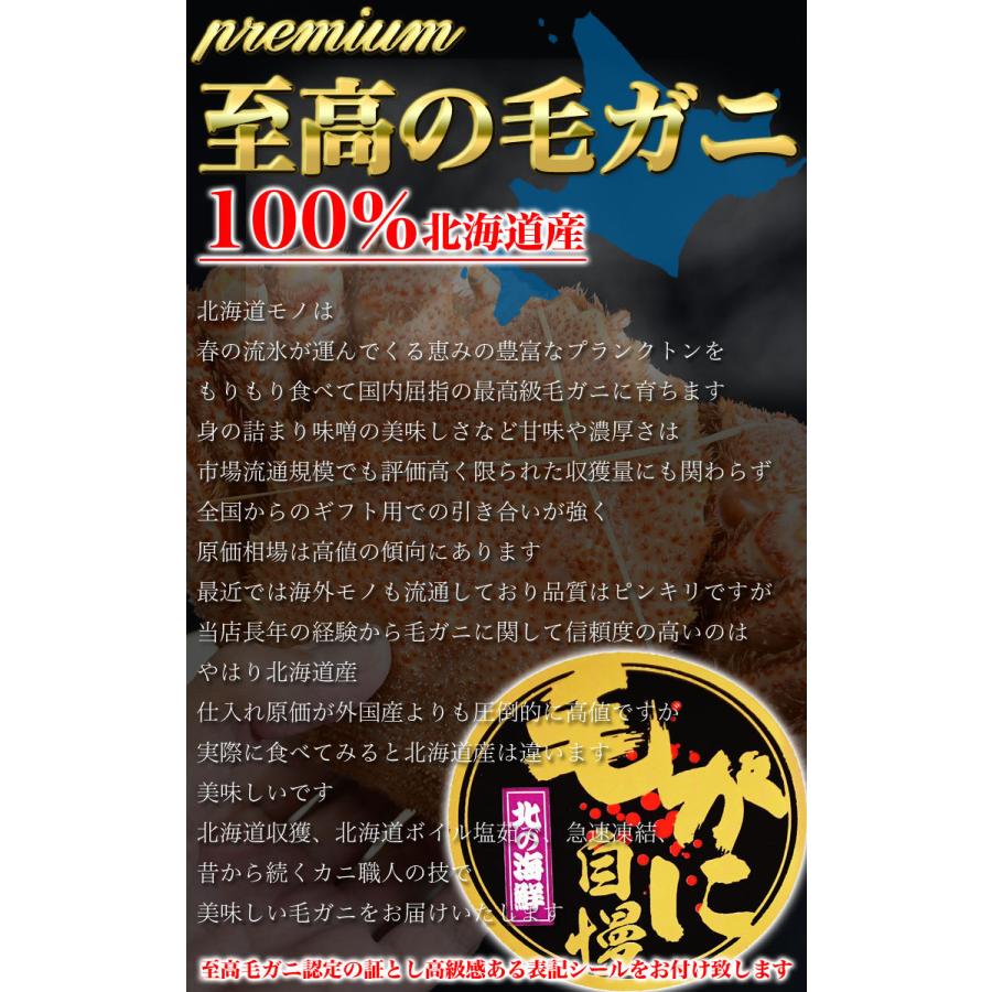 超 特大 スーパー ジャンボ 毛ガニ 1kg前後× 1尾 北海道産 国産 カニ味噌 毛蟹 ボイル みそ かに カニ 蟹 毛がに kegani けがに kani crab 堅