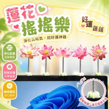 ⚡臺灣直出⚡優選⭐新款蓮花淨化去晦氣招好運神器搖搖樂亞克力禮物車載轉運擺件飾品