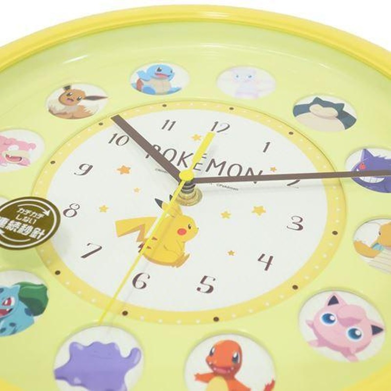 ポケモン アイコンウォールクロック 壁掛け時計 ポケットモンスター