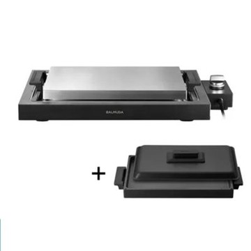 BALMUDA 百慕達 極致電烤盤 K10C-BK (單機) + 平底烤盤 (附上蓋)