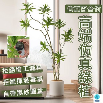 台灣公司 工廠直銷 可開發票 【宅配免運】裝飾盆栽 百合竹 擺飾假花 假綠植 落地盆栽 仿真植物 客廳裝飾綠植 仿真綠植 仿真植物盆栽店長推薦 新品特價 5z86