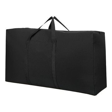 拍平方 搬家收納袋 120L 可裝四床寢具 牛津布 防潑水 耐磨防刮  100 x 25 x 48cm  黑色  1個