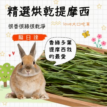【隔日達】精選烘乾提摩西草兔子天竺鼠龍貓牧草兔糧提摩西草
