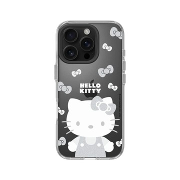 iPhone 16 Pro Clear 透明 - 三麗鷗-Hello Kitty - 簡約系列-灰白造型