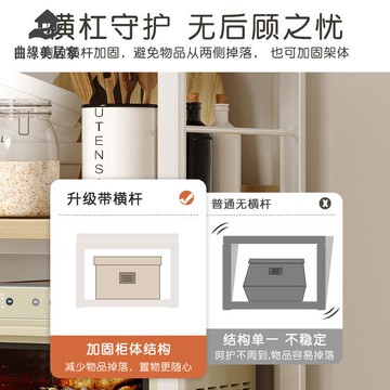 免運 廚房 置物架 落地多層收納架切菜桌 家用 多功能微波爐烤箱雜物桌qxm7312