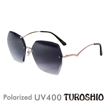 Turoshio 高科技太空尼龍記憶鏡片太陽眼鏡 半框曲腳 黑水晶 H7147 C1