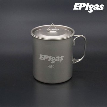 EPIgas 鈦金屬單層杯-附杯蓋 450 T-8119