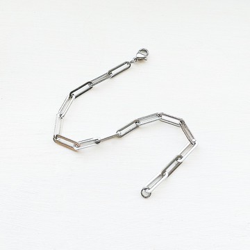 交換禮物 情人節 交換禮物輕量磅 316L鈦鋼亮面長鍊圈手鍊