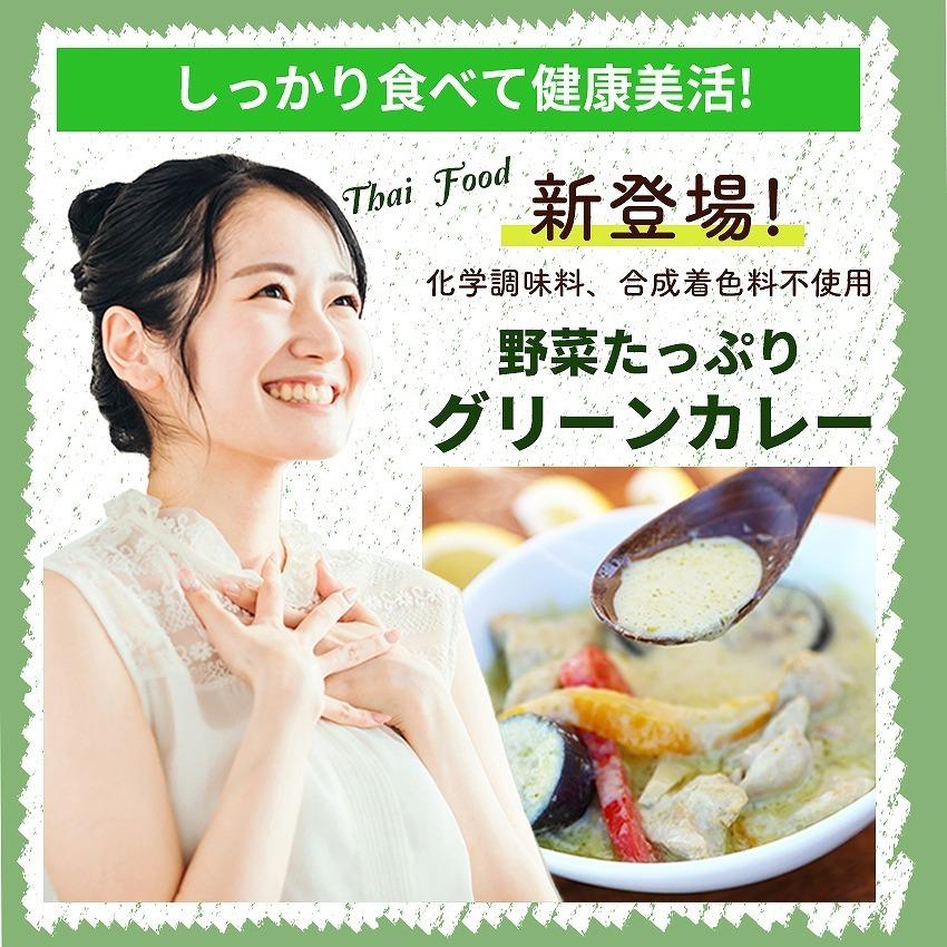 お惣菜 冷凍食品 冷凍 惣菜 無添加 総菜 おかず 宅配 食品 温めるだけ お取り寄せグルメ エスニック タイ料理 カレー タイカレー グリーンカレー 1パック