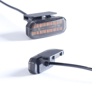 跨境熱賣汽車中網小黃燈卡扣款越野車皮卡中網改裝通用LED中網燈