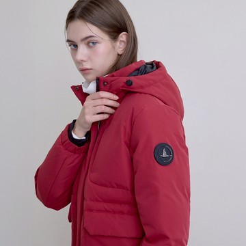 GIORDANO 女裝防潑水連帽鵝絨外套 Two Mile Wear系列【多色任選】05375632