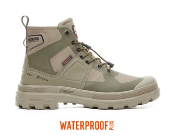 【PALLADIUM】 PAMPA TECH EXP WP+防水靴 墨綠(74067-308)