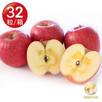 【盛花園蔬果】日本青森蜜富士蘋果10kg±10%x1箱（32粒/箱）（原裝箱）