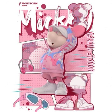 ✿AREA.TOY✿ 盲盒-米奇米妮潮服系列 酷炫潮流