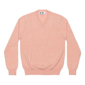 (WMNS) COMME des GARCONS PLAY V-Neck Pullover Sleeve Heart 'Pink'