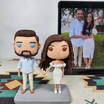 客製化3D人像公仔 訂製手工Funko Pop情侶父母夫妻結婚週年禮物
