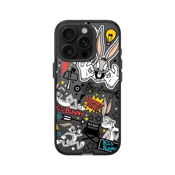 iPhone 16 Pro Clear (相機按鈕) 酷墨灰 - 樂一通 Looney Tunes - 搗蛋系列-兔巴哥
