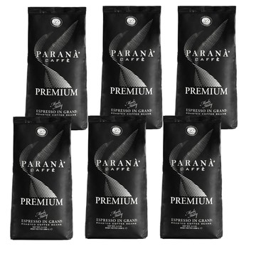 PARANA 【義大利】尊爵咖啡豆1000g袋裝X6入(買5送1)