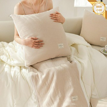 【一枕多用】兩用抱枕被 冷氣被 午休毯 摺疊被 辦公室午休 車載旅行 可拆洗純棉 四季通用