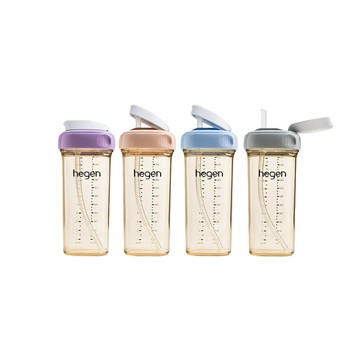 hegen PCTO 輕飲時光PPSU方圓型寬口吸管杯330ml 3.0-多款可選