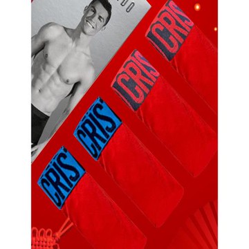 CR7內褲男人本命年大紅色純棉平角短褲男士結婚禮物短褲屬蛇年