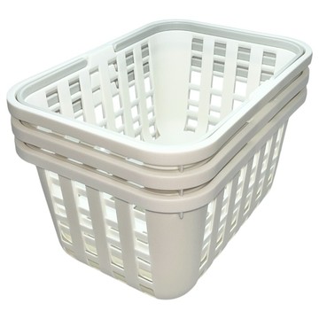 Sanada Seiko 多功能收納籃  3個  白色