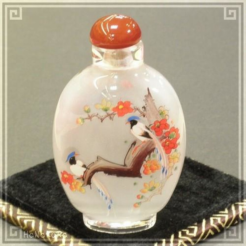 中国工芸鼻煙壺、2点