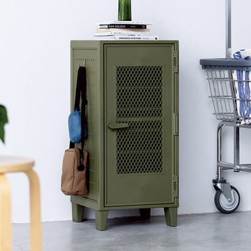 Fits 網格款可層疊置物收納櫃(附洞洞板)-DIY-多色可選 磚紅