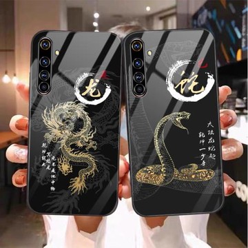 適用于realmex50pro手機殼真我x50pro中國風真我X50por玻璃殼PR0硅膠軟邊opop保護套RMX2071十二生肖0PP0男女