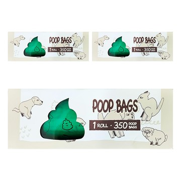 Pet Breeze 犬用環保狗便袋  綠色  350入  3盒