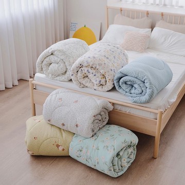 水洗棉雲絲絨被-台灣製6x7尺雙人-韓國棉被/雲朵被/棉被-多款任選