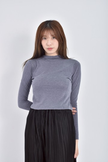 加購優惠(S) 【里唯私服】質感素面灰色長袖上衣