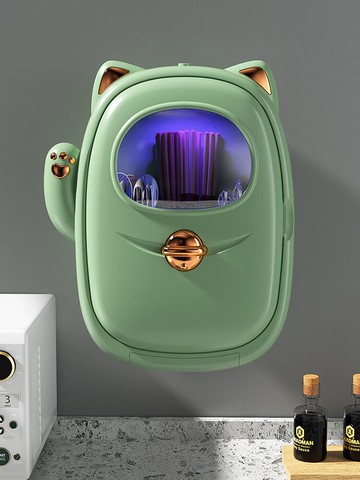 紫外線消毒筷子筒家用桶廚房收納盒簍置物架防霉餐具勺子籠壁掛式