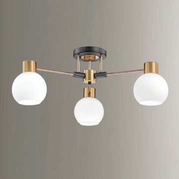 白玉玻璃半吸頂燈 F85-09-K2512