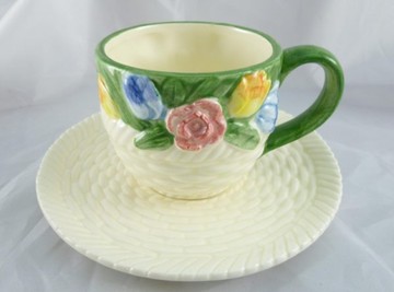 【震撼精品百貨】日式精品 ~ 杯盤組『花葉』