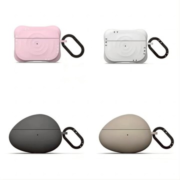 明星同款 波漾耳機殼 原石耳機殼 簡約 Airpods4/3代 白色保護套 個性 適用於AirPods Pro 耳機套