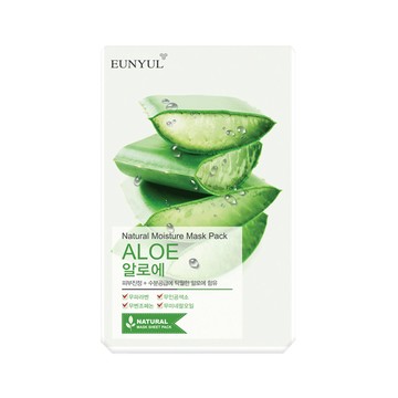 eunyul 蘆薈保濕面膜 天然面膜貼  50片  1組