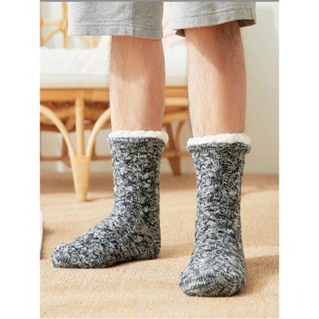 超厚特厚加絨保暖居家地板襪子女生防滑冬天室內男士大號地毯鞋襪