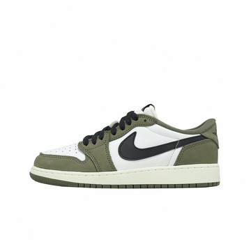 Nike 休閒鞋 Air Jordan 1 OG GS 大童 女鞋 綠 黑 喬丹 AJ1 HQ6999-200