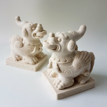 趨吉避凶的開運小物 擴香石家飾 - 貔貅加座