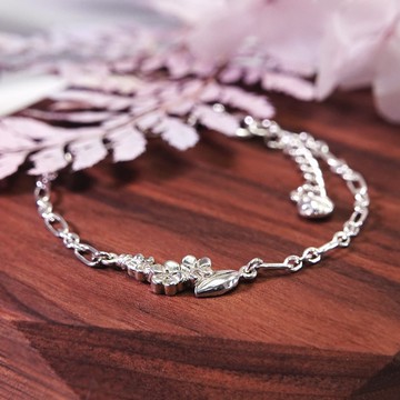 星辰花 牡羊座 星座花 925純銀手鍊 生日禮物 女生手鍊