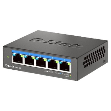 D-Link 友訊科技 多網速非網管5埠網路交換器  1個  DMS-105