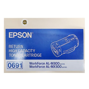 EPSON 台灣公司貨 高容量黑色碳粉匣 0691/C13S050691/M300 (C13S050691)  黑色  1盒