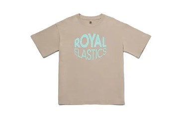 A11 ROYAL 寬版圓領 Logo Tee 卡其色