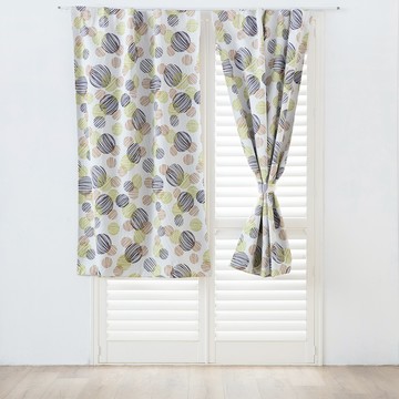 特力屋可水洗塗層遮光窗簾290X210cm圈紋