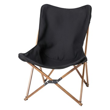 西格傢飾 木紋鋁合金折疊椅 2.7kg  黑色  1個