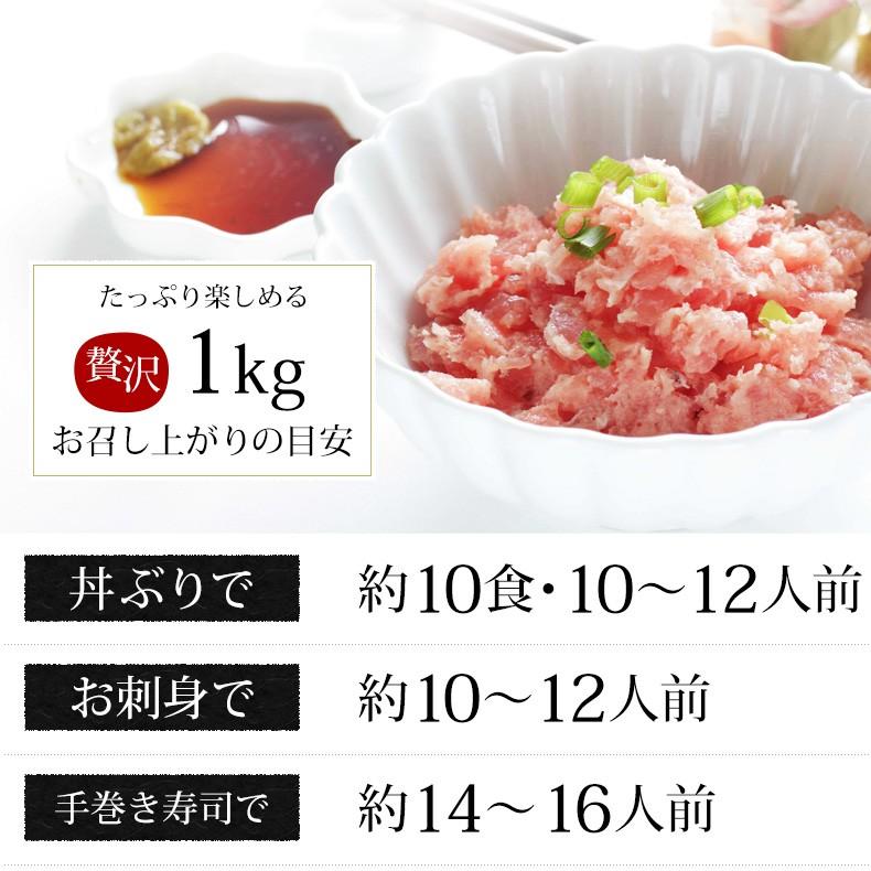 ネギトロ 1kg 100g×10 マグロたたき 冷凍 天然めばちマグロ100％使用 まぐろ 鮪 プレゼント お歳暮 2023 ギフト