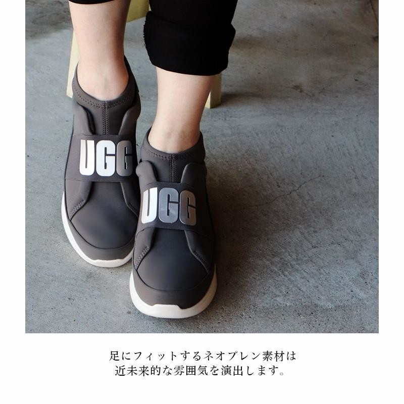 UGG ニュートラ スニーカー レディース スリッポン アグ ロゴ プリント