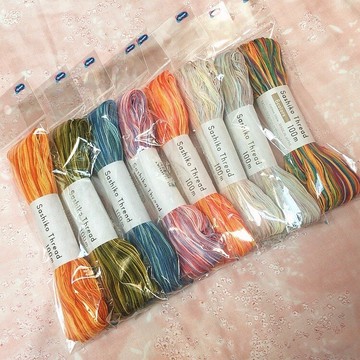 手作森林 日本製 Olympus 緞染刺子繡線 繡線 100m 刺子繡 刺繡 混色