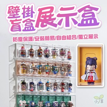 🔥隔日到貨🔥壁掛盲盒展示盒 單體收納盒 盲盒展示盒 公仔展示 防塵收納盒 壁掛收納盒 桌上收納盒 公仔收納格